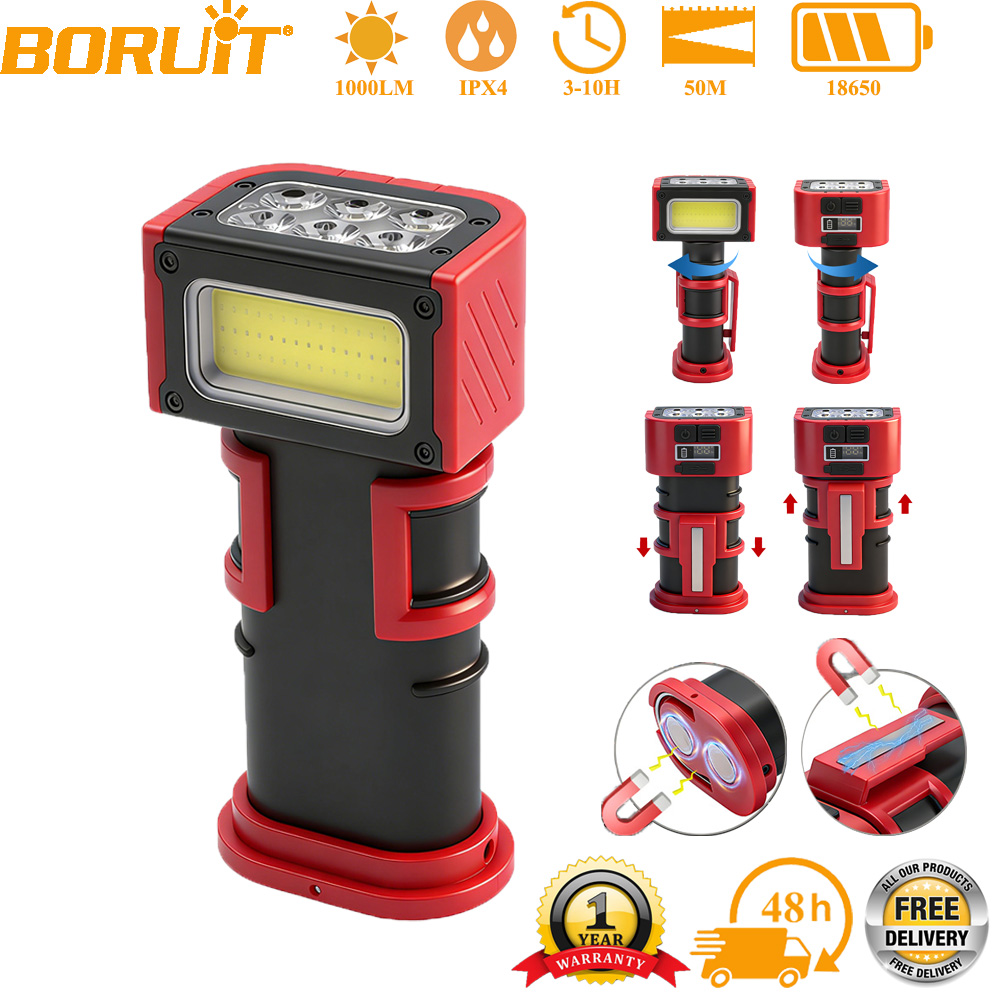 Outdoor Lighting Hooks - BORUiT Lampe de travail LED COB