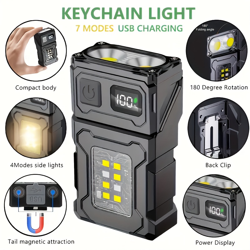 Outdoor Lighting Nearby - Mini lampe de poche LED Rechargeable,