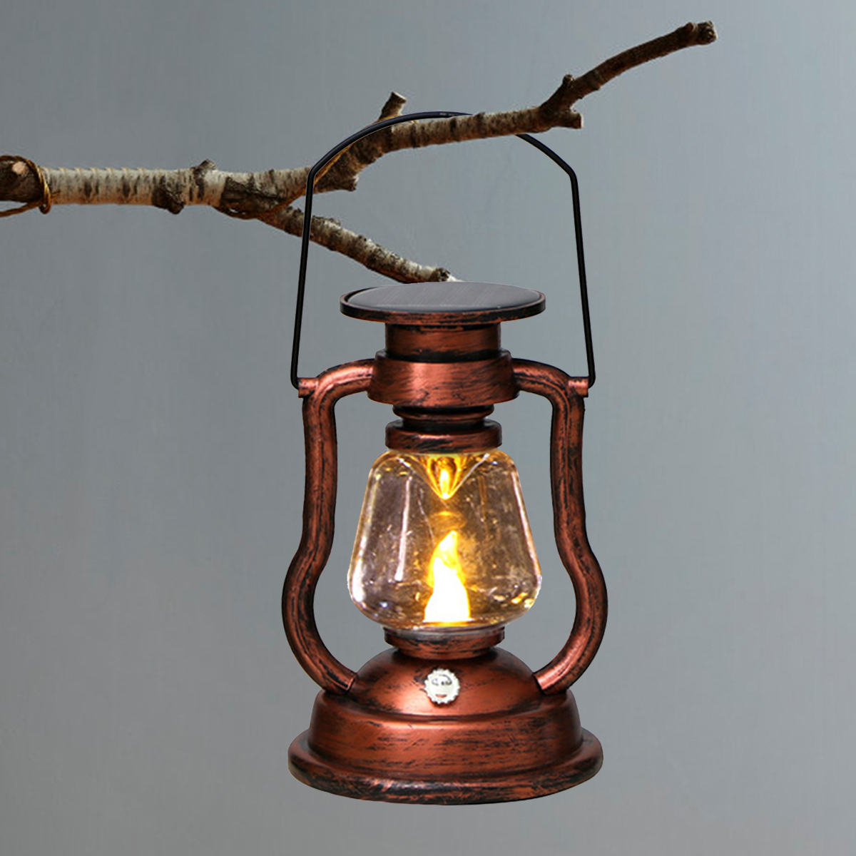 Outdoor Lighting Nearby - Lampe d'ambiance rétro LED solaire, lanterne