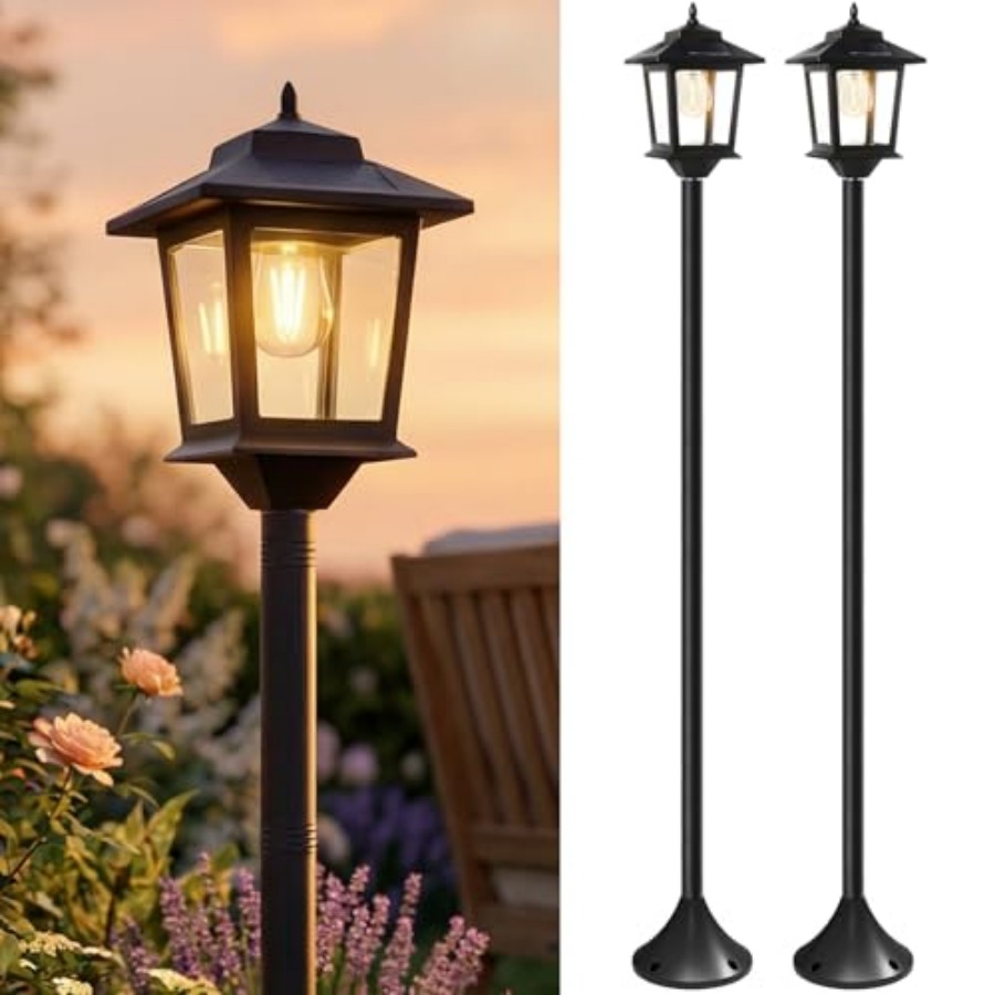 Outdoor Lighting For Patio - Lampes solaires d'extérieur, lot de 2
