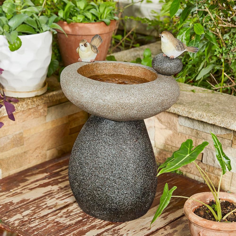 Outdoor Zen Lighting - Fontaine d'eau de 20,75 po de