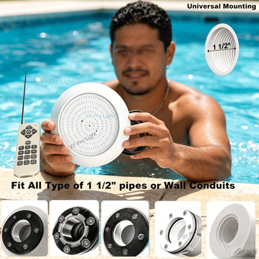 Pond Light Submersible - Projecteur LED RGB 25W pour piscine,