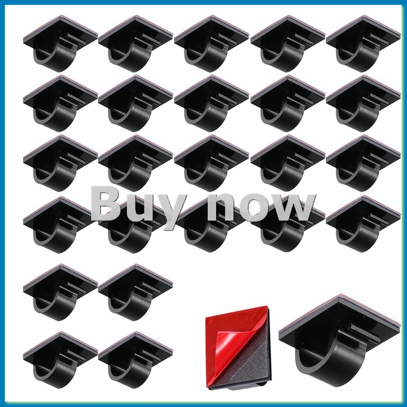 Outdoor Lighting Hooks - 50 pièces Mini Clips de câble