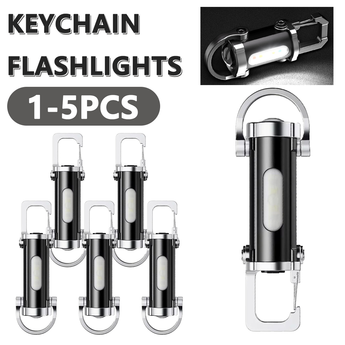 Hanging Outdoor Lighting - Puissante lampe de poche LED EDC