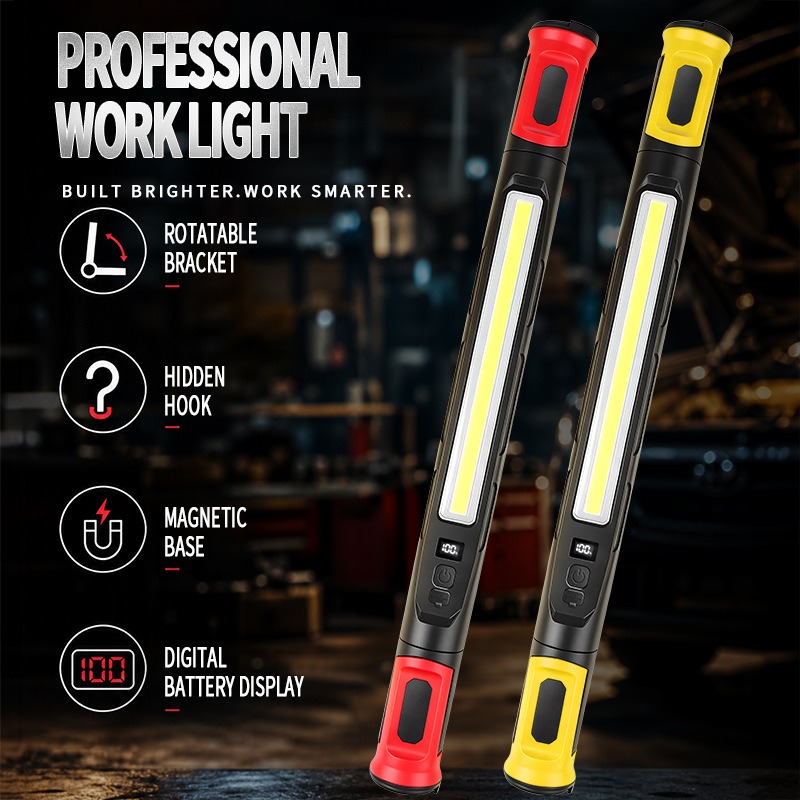 Outdoor Lighting Hooks - Lampe de travail magnétique COB rechargeable