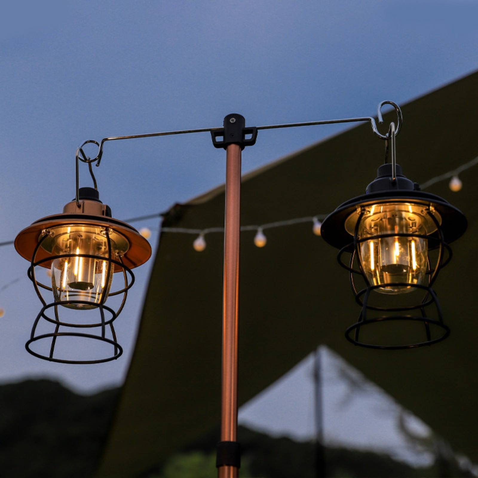 Outdoor Lighting Hooks - Support trépied avec crochets, support de