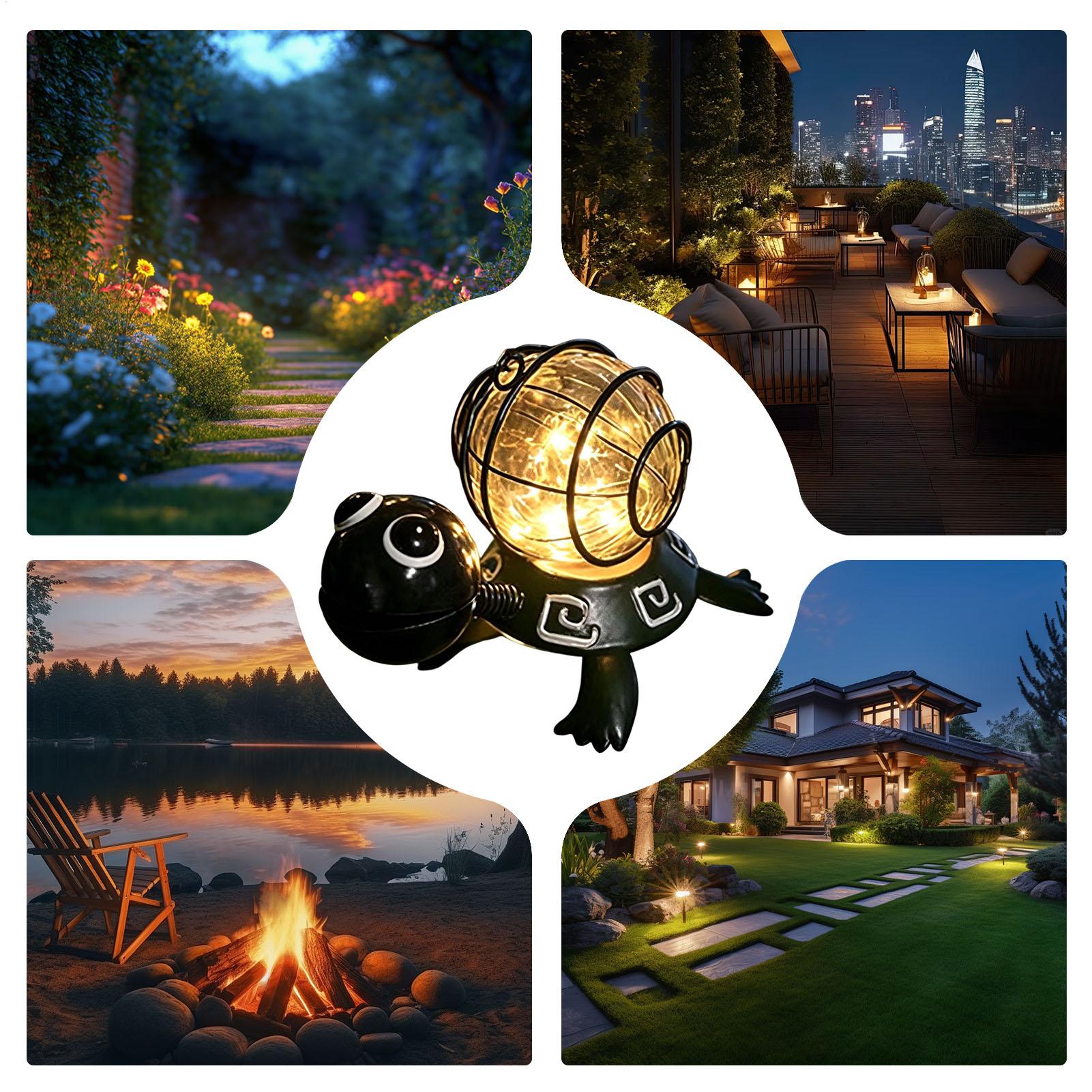 Outdoor Lighting Yard Decoration - Lampes solaires en forme de tortue