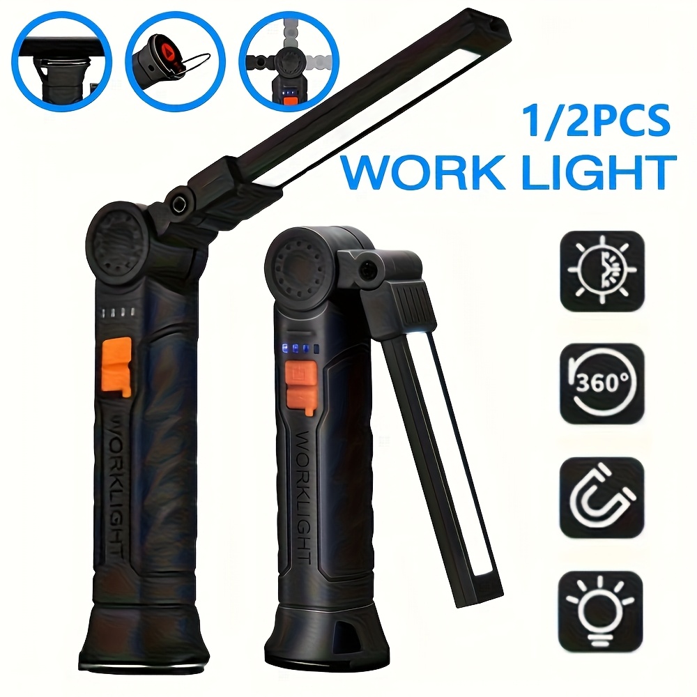 Hanging Outdoor Lighting - Lampe de poche LED COB portable,