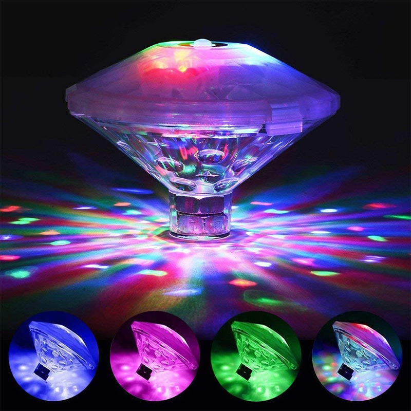 Pond Light Submersible - Lampe flottante submersible à LED RVB,