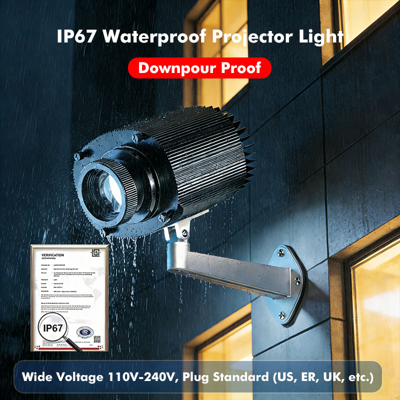 Projecteur LED rotatif personn - Outdoor Lighting Logo avis et prix