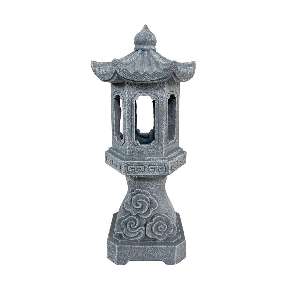 Lanterne pagode solaire Zen av - Outdoor Zen Lighting avis et prix