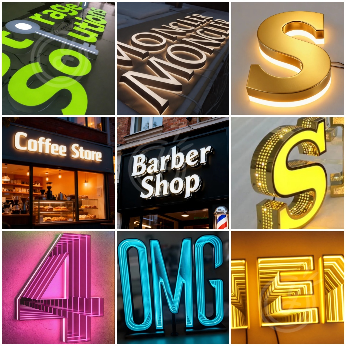 Enseignes en acrylique personn - Outdoor Lighting Logo avis et prix