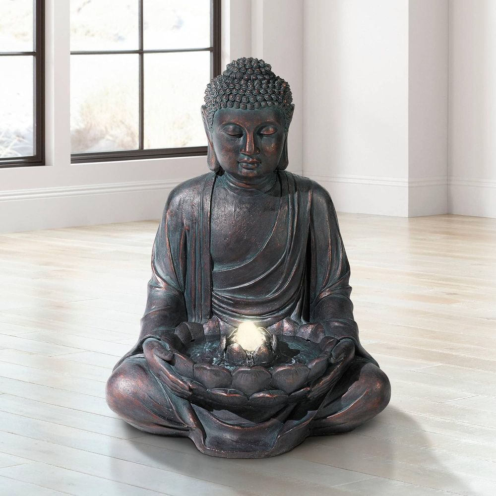 Bouddha méditant de 24 pouces  - Outdoor Zen Lighting avis et prix
