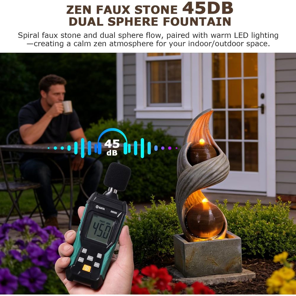 Fontaine d'eau extérieure de 4 - Outdoor Zen Lighting avis et prix