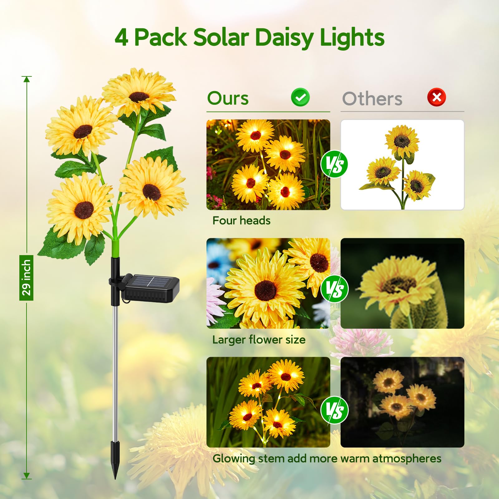 Lampes solaires de jardin d'ex - Outdoor Lighting Yard Decoration avis et prix