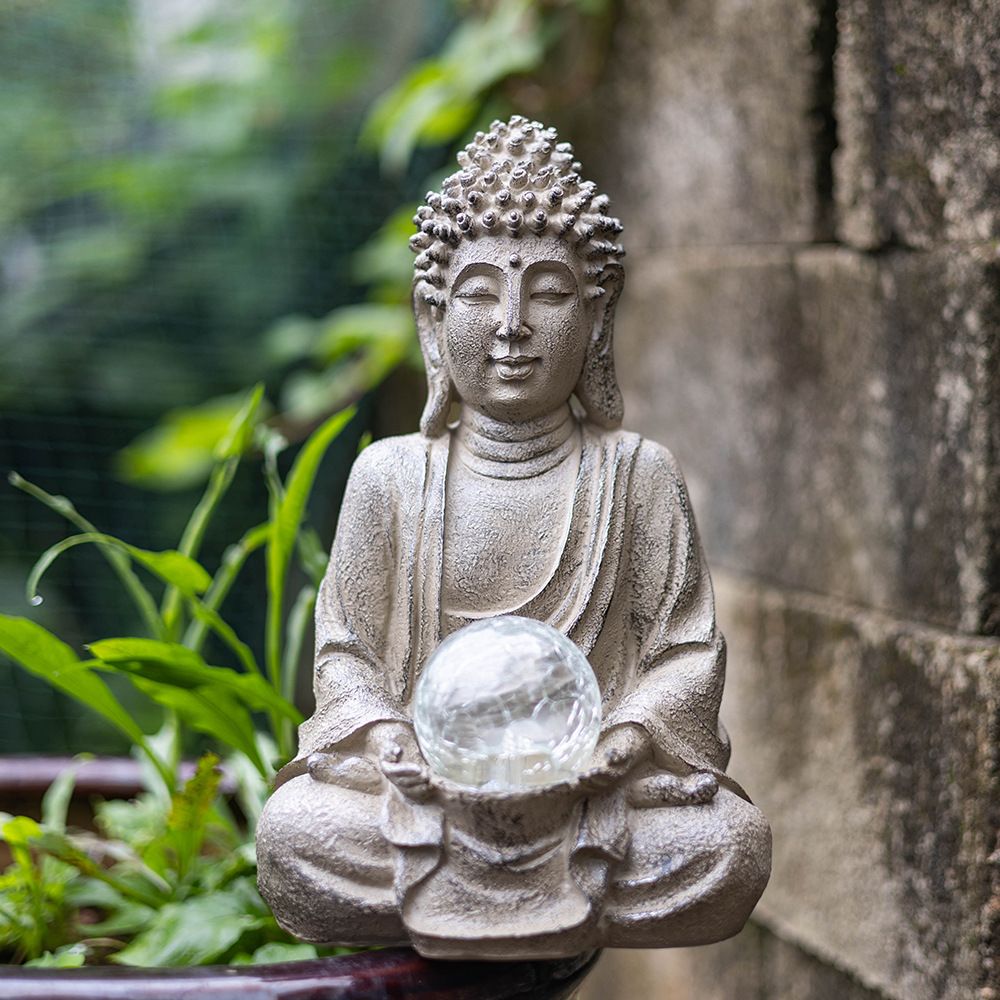 Vilead – Statue de Bouddha en  - Outdoor Zen Lighting avis et prix