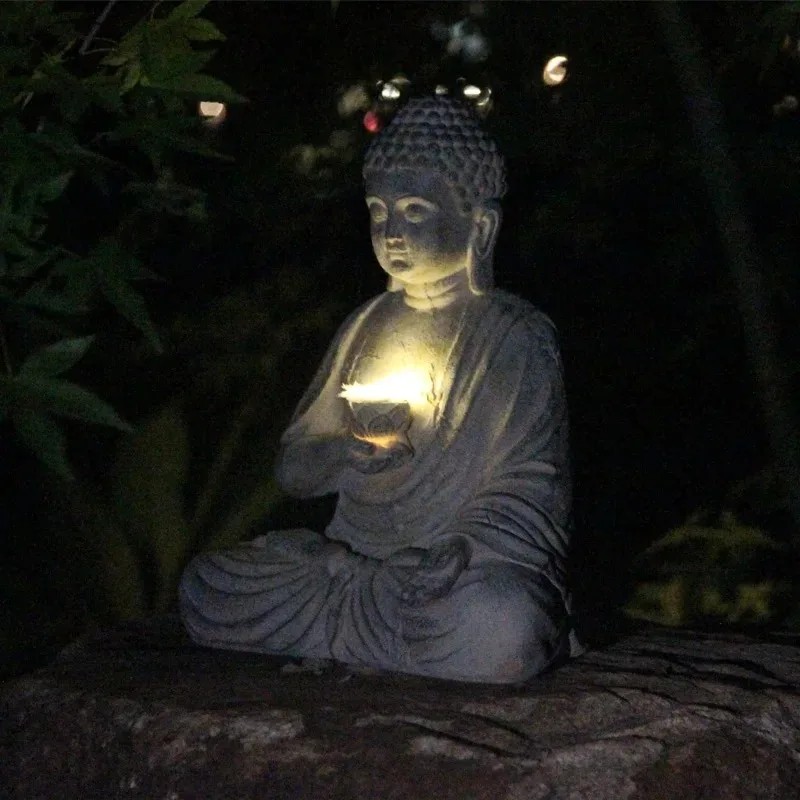 Statue de Bouddha en résine, d - Outdoor Zen Lighting avis et prix