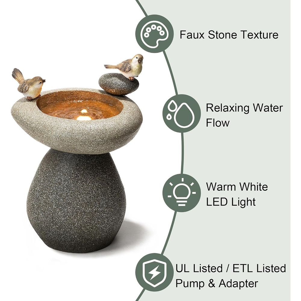 Fontaine d'eau de 20,75 po de  - Outdoor Zen Lighting avis et prix