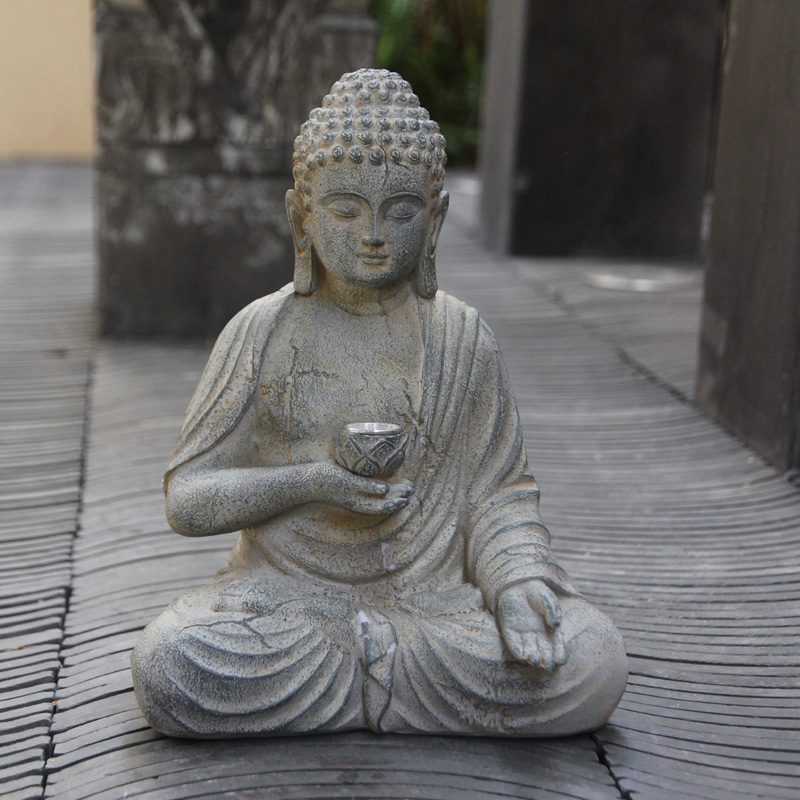 Statue de bouddha solaire en r - Outdoor Zen Lighting avis et prix