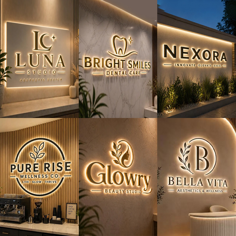Enseigne Métallique Lumineuse  - Outdoor Lighting Logo avis et prix