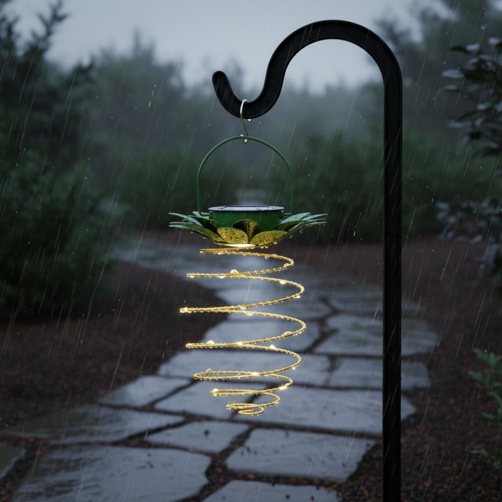 Lampe solaire en forme d'anana - Hanging Outdoor Lighting avis et prix