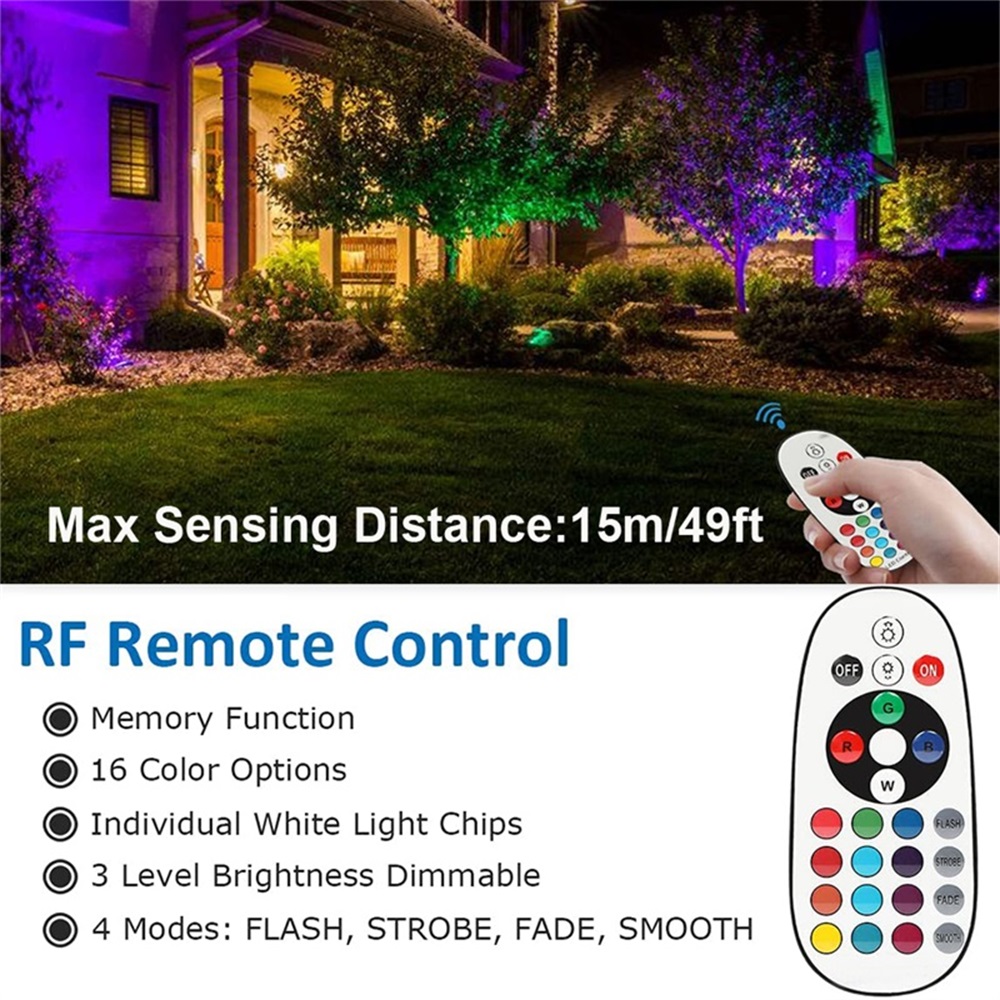 Éclairage paysager RGBW 10W av - Outdoor Lighting Landscape avis et prix