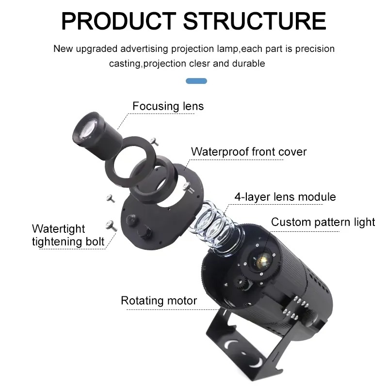 Projecteur Gobo Yufan 200w pou - Outdoor Lighting Logo avis et prix