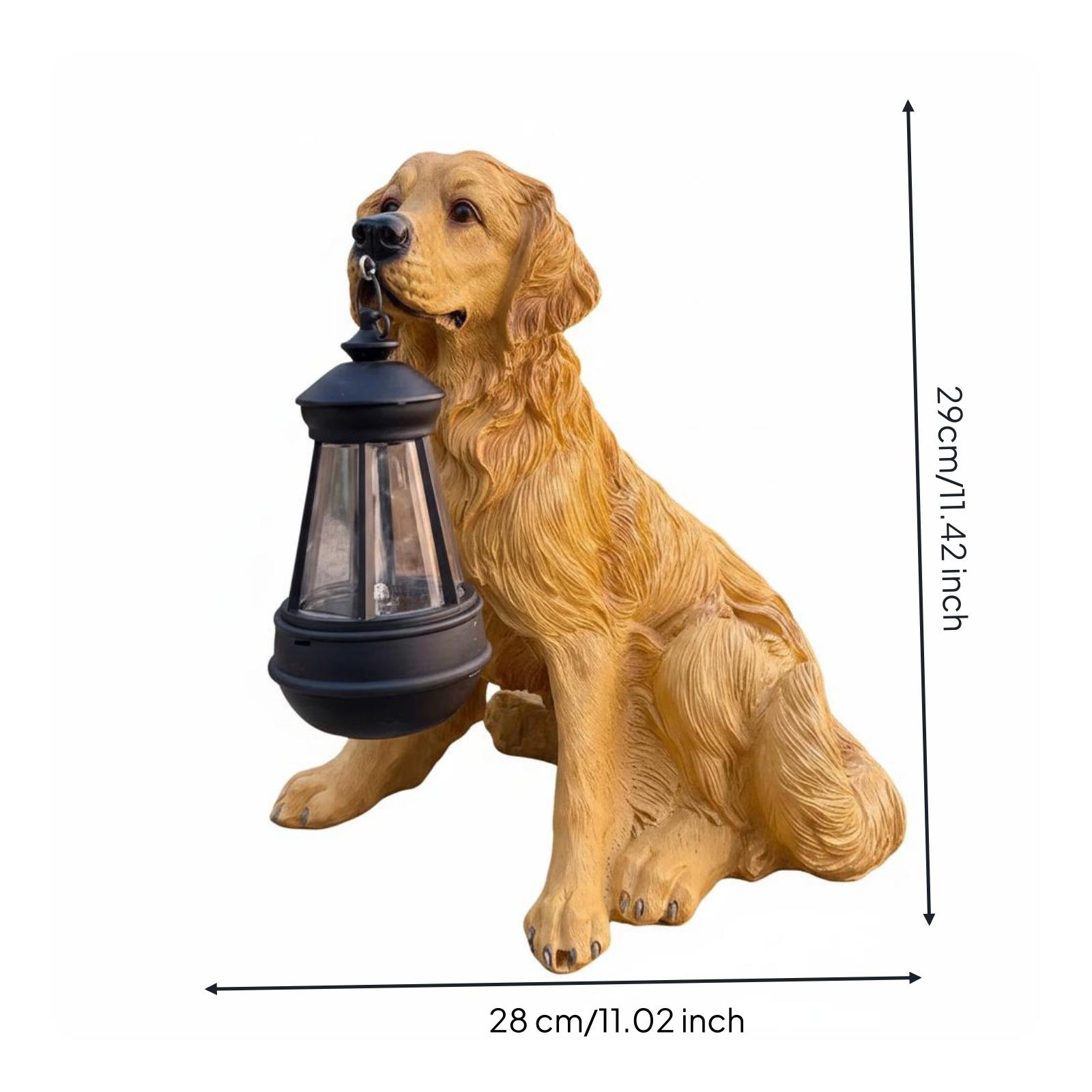 Sculpture de chien en résine d - Outdoor Lighting Yard Decoration avis et prix