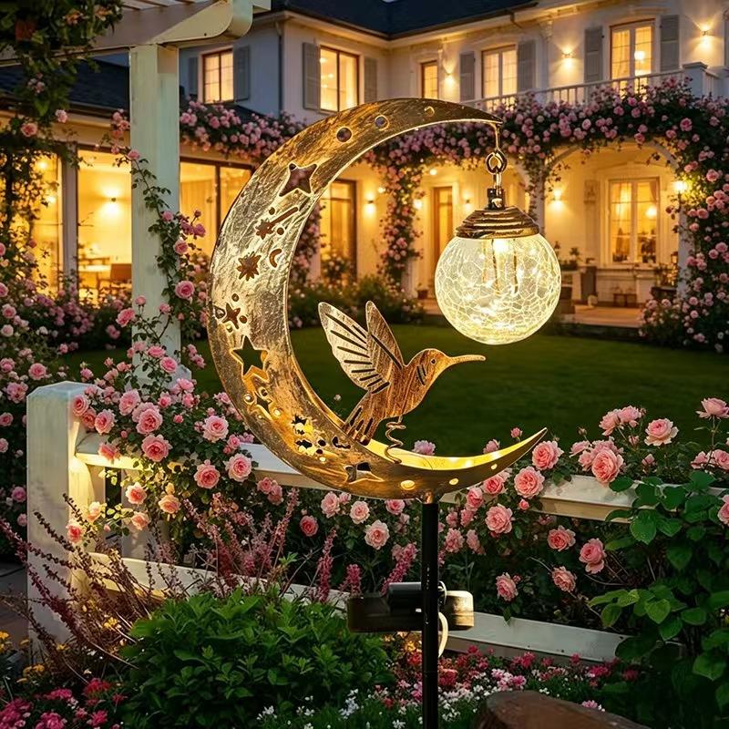 Lampe solaire de jardin en fer - Outdoor Lighting Yard Decoration avis et prix